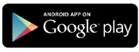 google play and apple store logos